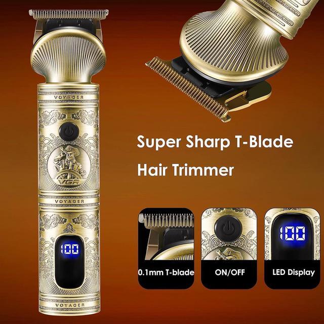 Alt view image 7 of 7 - VGR Gifts for him Hair Trimmer & Electric Razor for Men, Foil Shaver, Beard Trimmer, T Liners Barber Kit, Mens Grooming Kit with Triple Blades Waterproof Cordless