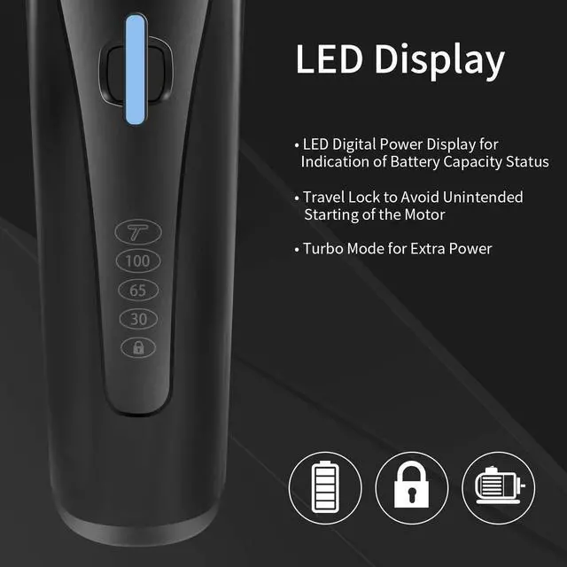 Alt view image 4 of 7 - othos Multi-Functional Electric Hair Clipper Beard Trimmers Shaver Kit for Men Mustache Hair Face Nose Body Ear Trimmers Set USB Charging Rechargeable Lithium Battery Waterproof Cordless Stand LED