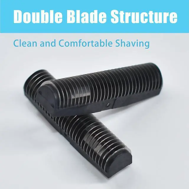 Alt view image 3 of 6 - Replacement Foil and Cutters for BaBylissPRO Barberology Electric Shaver, Double Foil Shaver Replacement Head Compatible with BaBylissPRO FXFS2 Shaver (Gold)