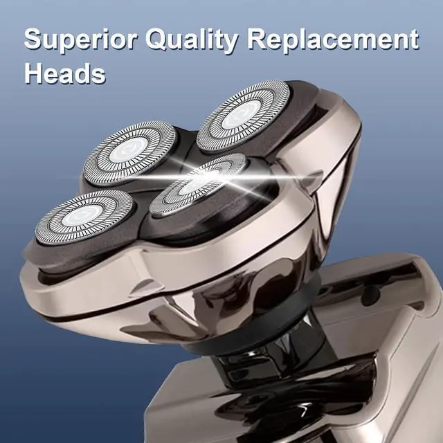 Alt view image 5 of 5 - 12Pcs Shaver Replacement Blades, Compatible with Skull Pitbull Shaver Gold/Silver/Platinum PRO, Super Close Shaving Heads.