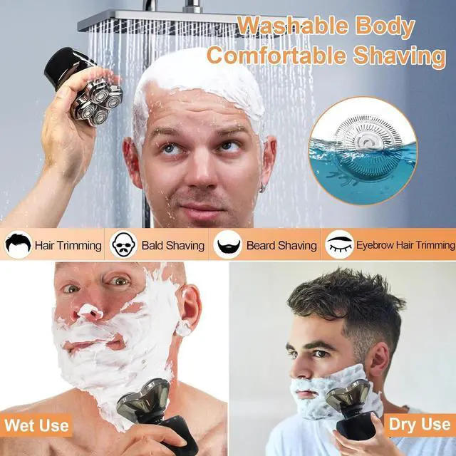 Alt view image 5 of 6 - Shaver Replacement blades,Electric Razor Replacement head,Compatible with Skull 4 Head Replacement Blade for Pitbull, Butterfly Kiss, and Palm Electric Razors 12-Pack