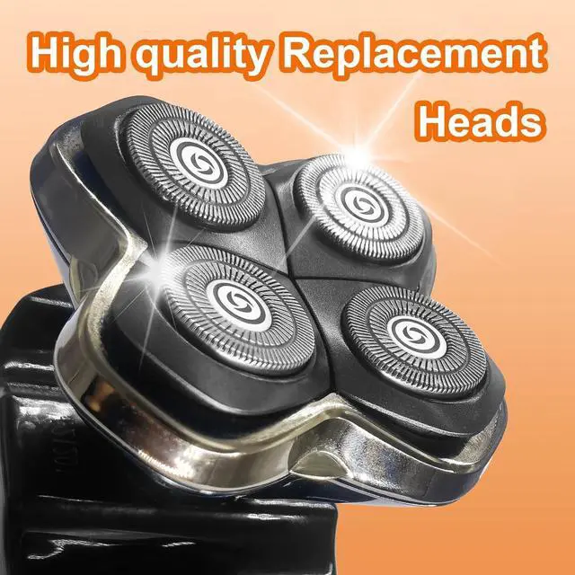 Alt view image 6 of 6 - Shaver Replacement blades,Electric Razor Replacement head,Compatible with Skull 4 Head Replacement Blade for Pitbull, Butterfly Kiss, and Palm Electric Razors 12-Pack