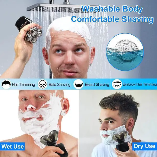 Alt view image 3 of 6 - Shaver Replacement Blades compatible Skull Shaver for Pitbull Gold PRO/Pitbull Platinum Pro Shaver Heads (4 pcs)