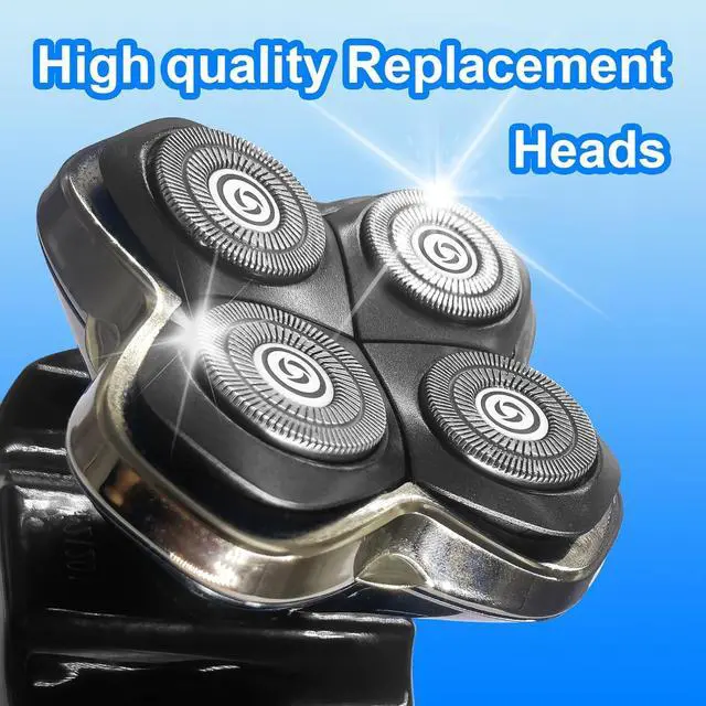 Alt view image 2 of 6 - Shaver Replacement Blades compatible Skull Shaver for Pitbull Gold PRO/Pitbull Platinum Pro Shaver Heads (4 pcs)