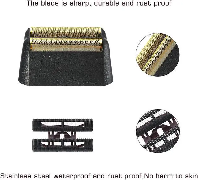 Alt view image 3 of 6 - 4 Pack Professional 5 Star Series Finale Shaver Replacement Foil and Cutter Bar Assembly Compatible with wahl Shaver Foil 7031-100, 7043-100 Super Close Shaving Replacement Heads (7043-4PCS)