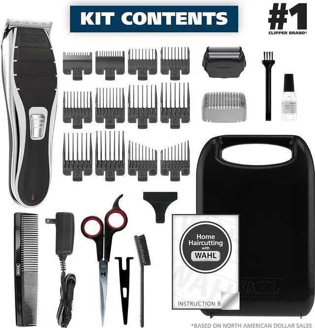 Alt view image 2 of 7 - Wahl Clipper 2-in-1 Hair Clipper and Shaver Lithium-Ion Rechargeable Cord Cordless Hair Clipper and Shaver Combo Kit - Model 79568