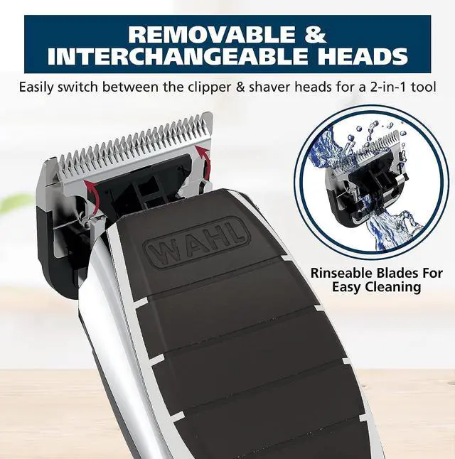 Alt view image 5 of 7 - Wahl Clipper 2-in-1 Hair Clipper and Shaver Lithium-Ion Rechargeable Cord Cordless Hair Clipper and Shaver Combo Kit - Model 79568