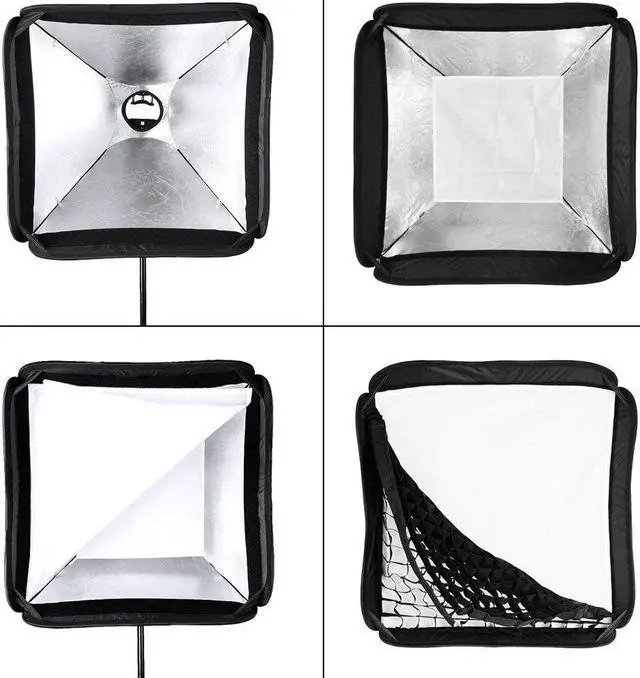 Alt view image 3 of 7 - Godox Softbox Soft Light Modifier Box with Grid 32x32in / 80x80cm with S2 Type Flash Bracket Bowens Mount Holder for Studio Flash Speedlight Photography Godox V1 V860 TT685 TT600 AD200 AD300
