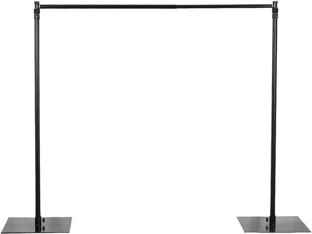 Main image of 10 feet x 10 feet Heavy Duty Backdrop Stand Kit with Steel Base - Wedding Background Support System for Photography