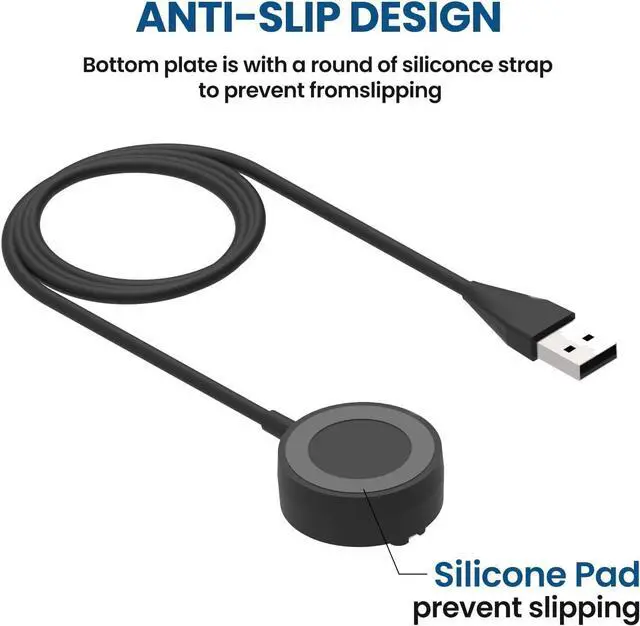 Alt view image 4 of 6 - 2-Pack Charger Compatible with Garmin Approach S62 S42 S44 S12 S50 S60 S70, Fenix 8 7 6 5, Vivoacive 6 5 4 3, Venu 3 2 Charger Dock, Replacement Portable Charging Dock Station + USB Cable Cord