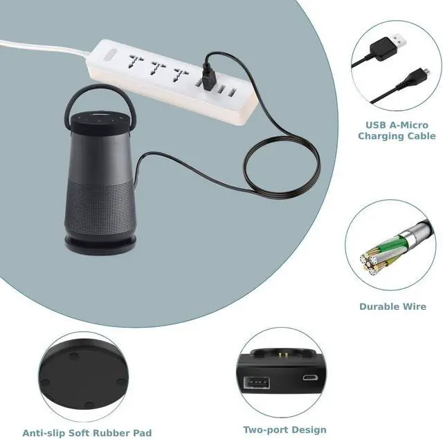 Alt view image 4 of 6 - Charging Cradle Charger for Bose Soundlink Revolve/Revolve+, Revolve Plus/Plus 2 (Original Quality)