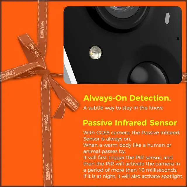 Alt view image 7 of 7 - 2CG6 Solar Security Camera Wireless Outdoor,Battery Powered,Easy to Setup,PIR Motion Detection,Two Way Audio, Audible Flashlight Siren,2.4GHz Wi-Fi Color Night Vision, 180 Days Exchange Policy