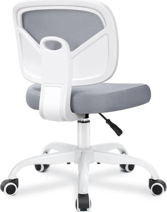 Alt view image 6 of 7 - Primy Kids 16.7'' Adjustable Height Chair and Ottoman, for 4-12, Growing Teen Office Chair for Home/School/Office Gray