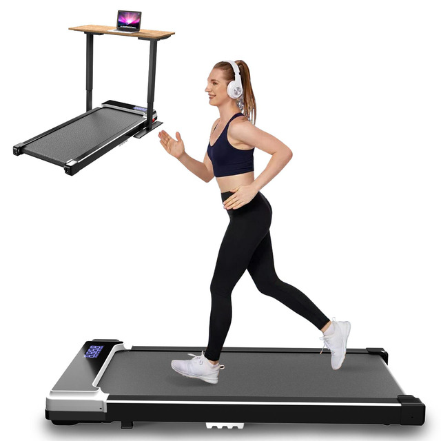 Walking Pad Laufband Für Zuhause - Treadmill Mit 5% Steigung With Incline For Home Office Büro Laufbänder Unter Desk Mini Klein Tragbares Gehband...