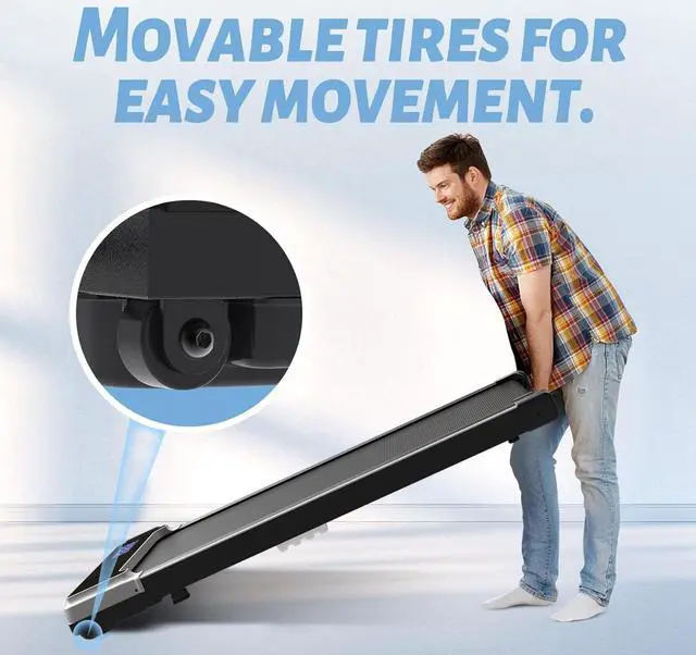 Alt view image 6 of 7 - Primy Incline Walking Pad Treadmill for Home Office, Portable 4-in-1 Under Desk Treadmill for Walking and Running, 2.5HP Compact Treadmill with Remote Control