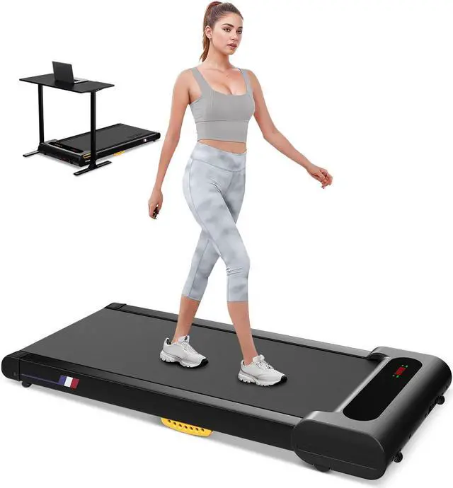 Main image of Primy Under Desk Walking Pad Treadmill for Home Office - 2-in-1 Quiet Treadmill for Walking and Jogging, Portable 2.5HP Treadmill with Remote Control and LED Display