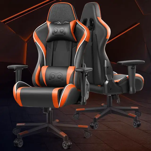 Alt view image 2 of 7 - Primy Ergonomic Gaming Chair with 3D Adjustable Armrests - High Back, Lumbar Support, & Swivel Functionality for Computer Gamers & Office Desk Use