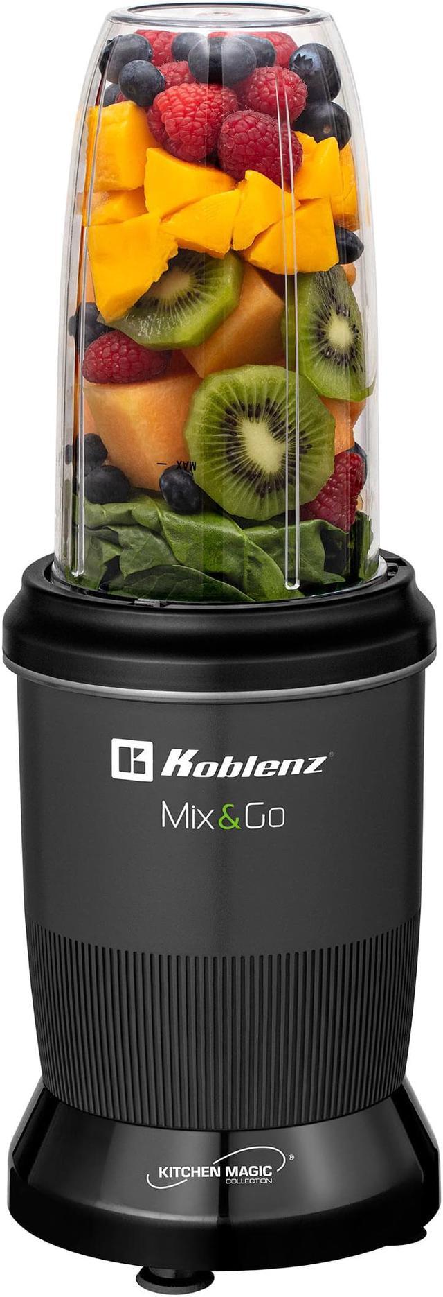 Koblenz Mix & Go Portable Blender, Personal Size Blender for Shakes and  Smoothies, Fruit Smoothie Blender, Milkshake Juicer Mini Blender 