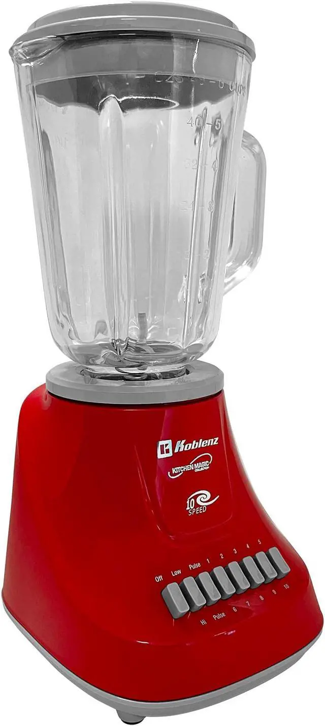 Alt view image 2 of 8 - Koblenz 51oz. Gourmet Blender, Salsa Mixer, Smoothie, 10-Speed 4 Blades with 2 Pulse Function