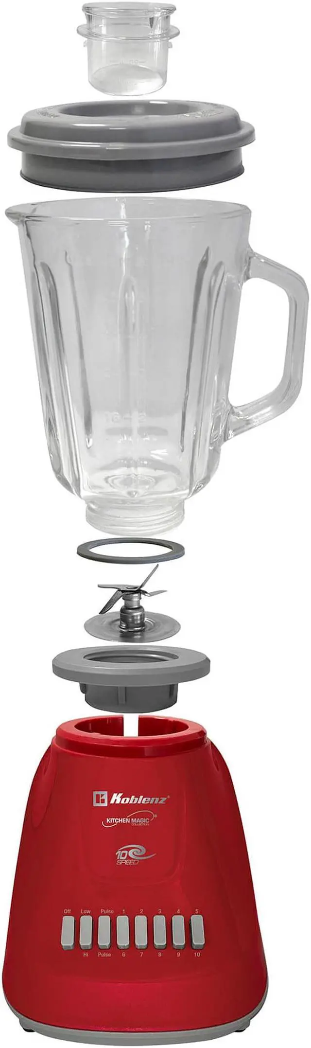 Alt view image 4 of 8 - Koblenz 51oz. Gourmet Blender, Salsa Mixer, Smoothie, 10-Speed 4 Blades with 2 Pulse Function