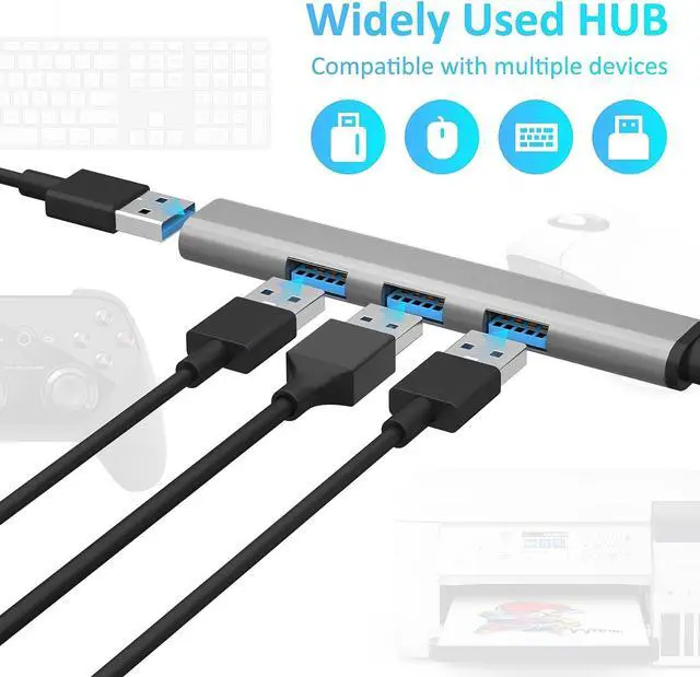 Alt view image 4 of 6 - SGIN 5V/3A USB C Splitter, USB C Hub, USB C to USB Adapter, USB Type C Hub for Laptop, PC, Chromebook, MacBook and USB Type C Devices