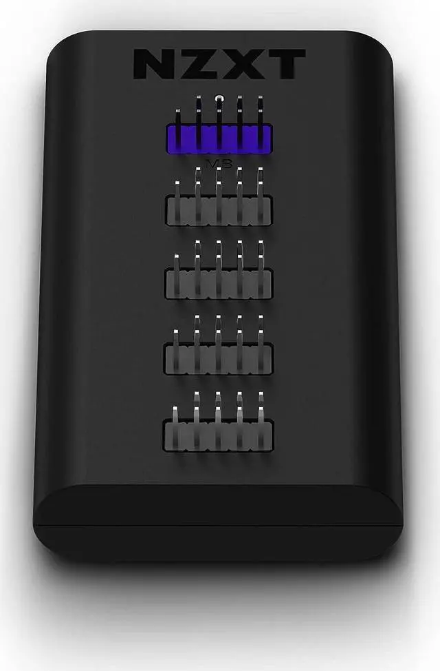 Main image of NZXT Internal USB Hub 3 - AC-IUSBH-M3 - 4 Internal USB 2.0 Ports - 3M Dual Lock Tapes - Magnetic Body - Plug and Play