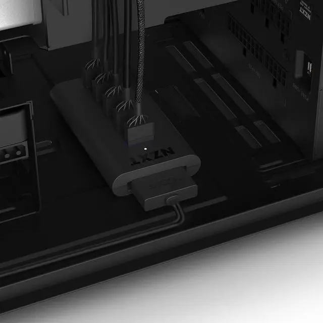Alt view image 6 of 6 - NZXT Internal USB Hub 3 - AC-IUSBH-M3 - 4 Internal USB 2.0 Ports - 3M Dual Lock Tapes - Magnetic Body - Plug and Play
