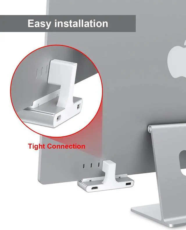 Alt view image 5 of 7 - 8-in-1 iMac USB Adapter with HDMI 4K@60hz, USB 3.0 5Gbps, SD/TF Card Reader,USB C Dock for iMac 24 inch, iMac Hub for 2021 iMac 24 inch (M1)/2023 iMac 24-inch (M3) | iMac Accessories