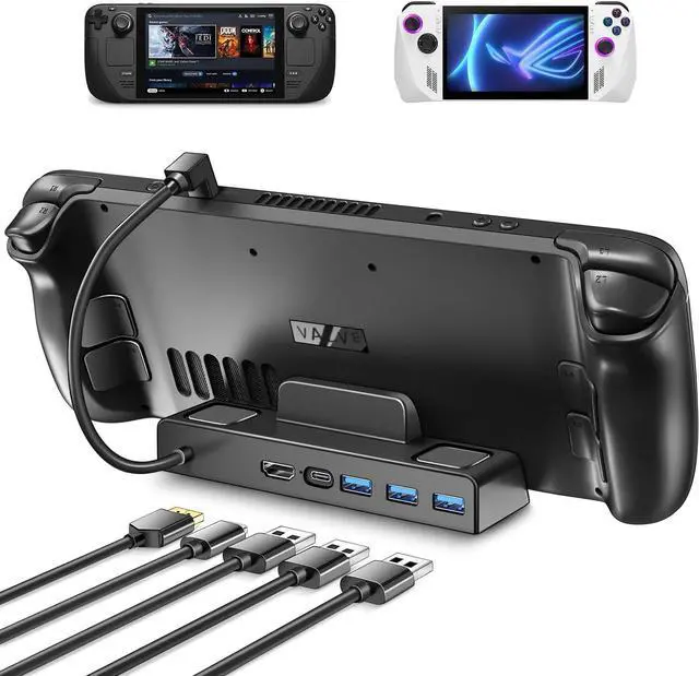Main image of iVoler Docking Station for Steam Deck/ROG Ally/Lenovo Legion Go, 5-in-1 Hub Steam Deck Dock with HDMI 2.0 4K@60HZ, Support PD 3.0 Fast Charging,3 USB-A 3.0 and Fast Charging USB-C Port