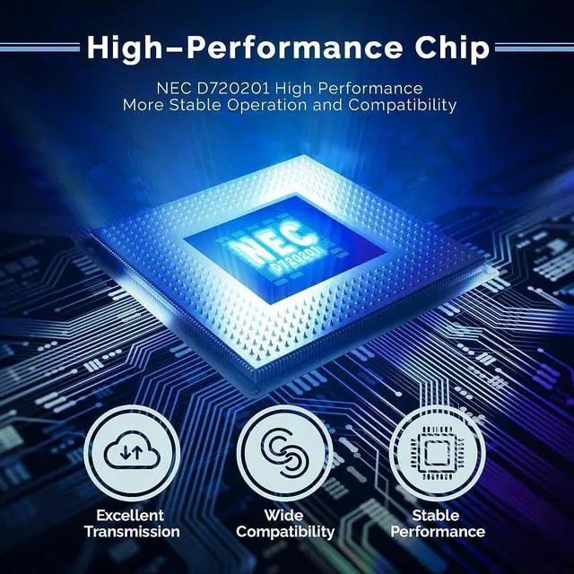 Alt view image 4 of 7 - ELUTENG PCIE USB 3.0 Card 7 Ports PCI Expree to USB Expansion Card Super Speed 5Gbps PCI-e USB3 Hub Controller Adapter for Windows 11/10/8/7/XP/Vista