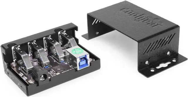 Alt view image 5 of 6 - Coolgear USB 3.2 Powered 4 Port Mini Hub with ESD & Surge Protection