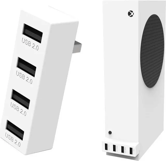 Main image of JZW-Shop 4 Ports USB Hub 2.0 for Xbox Series S, High Speed USB Hub Splitter Expansion Adapter Compatible with Xbox Series S Console