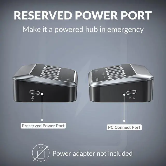 Alt view image 6 of 7 - 7-Port USB Hub, USB 3.2 Gen1 Hub, USB C Hub with 7 USB 5Gbps Data Multiports, USB Hub Unique 32° Easy Plug, USB Splitter USB Expander/Extender for Mac, Laptop, PC, DELL, HP, Lenovo