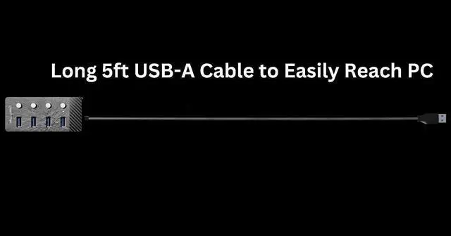 Alt view image 2 of 7 - Manhattan 4 Port USB 3.0 & 3.2 Gen 1 Splitter Hub with Long 5ft Cable, 5 Gbps Data Transfer, Individual Port On & Off SwitchCompatible with PC, Laptop, MacBook, Flash Drive 3 Yr Mfg Warranty-180887