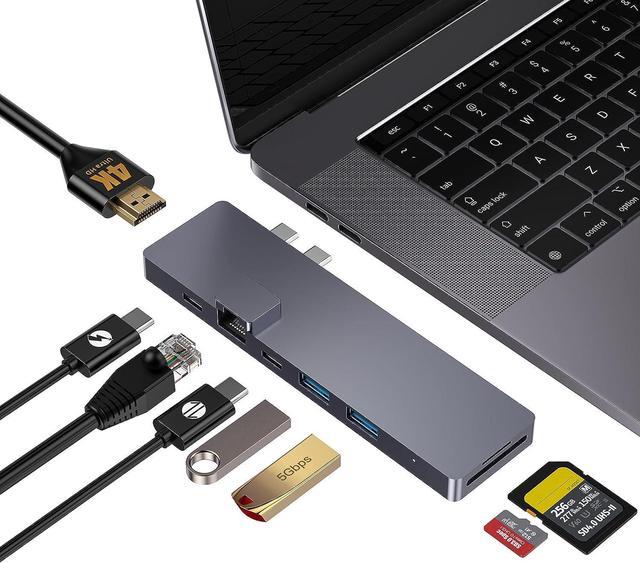 Getatek USB C Hub for MacBook Pro Air 8-in-2 USB C Multiport