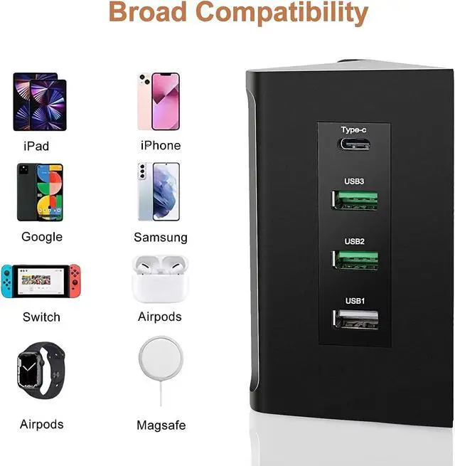 Alt view image 7 of 7 - DC 12V 24V to 5V USB Step Down Converter 68W 12v to USB Multi Port Power Adapter Charger for iPhone Android Samsung and Tablet Chargers