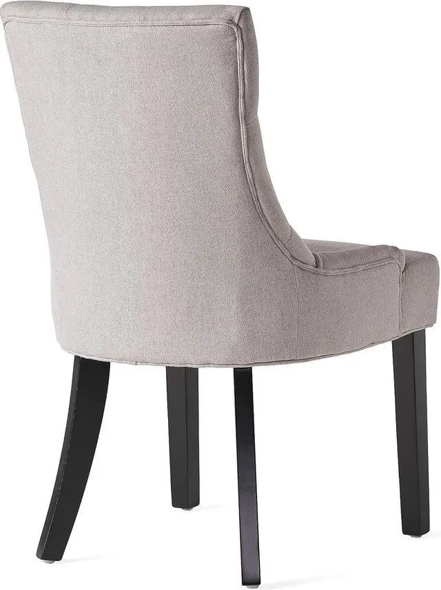 Alt view image 6 of 7 - Christopher Knight Home Hayden Fabric Dining Chairs, 2-Pcs Set,Polyester, Light Grey