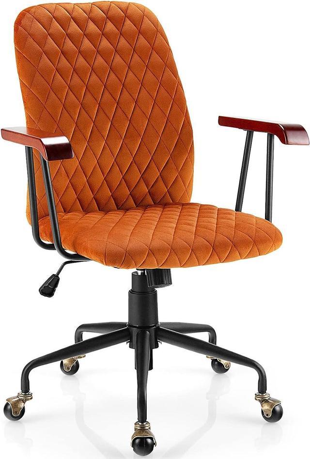 Ergonomic Desk Chair with Lumbar Support and Rocking Function - Costway