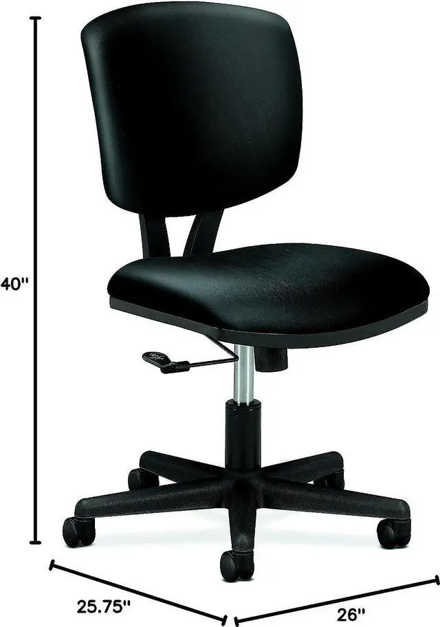 Alt view image 4 of 5 - HON Volt Armless Task Chair, Black