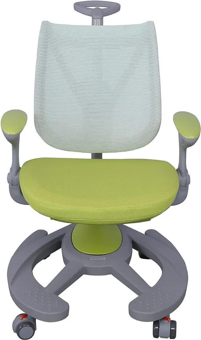 Alt view image 2 of 7 - ApexDesk MK Series Ergonomic Comfortable Mesh Height Adjustable Childrens Chair - Green Mesh