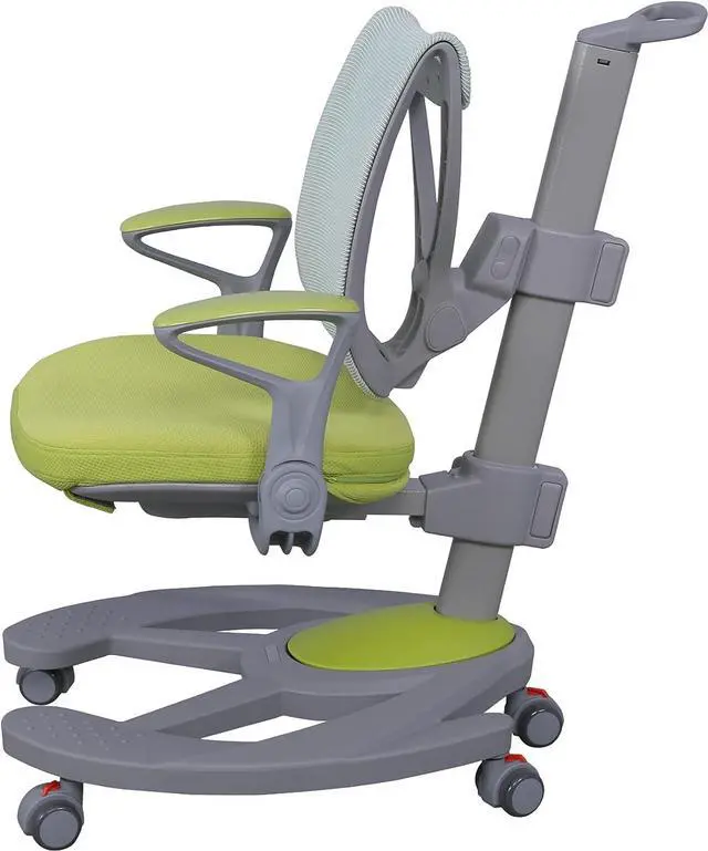 Alt view image 3 of 7 - ApexDesk MK Series Ergonomic Comfortable Mesh Height Adjustable Childrens Chair - Green Mesh