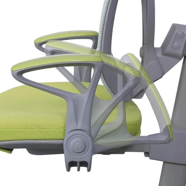 Alt view image 4 of 7 - ApexDesk MK Series Ergonomic Comfortable Mesh Height Adjustable Childrens Chair - Green Mesh