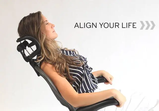 Alt view image 5 of 7 - The Original Headrest for The Herman Miller Aeron Chair H3 Lead | Colors and Mesh Match Classic Aeron Chair 2016 and Earlier Models | Headrest ONLY - Chair Not Included