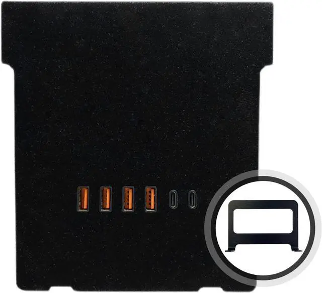 Alt view image 2 of 7 - MekedeTech USB Data Recovery Module Hub for Tesla Model 3/Y 2021 2022 2023 Central Control,4 USB Ports & 2 PD Fast Charging Ports 35W 65W Modification Car Fast Charging Box Retrofit Accessories