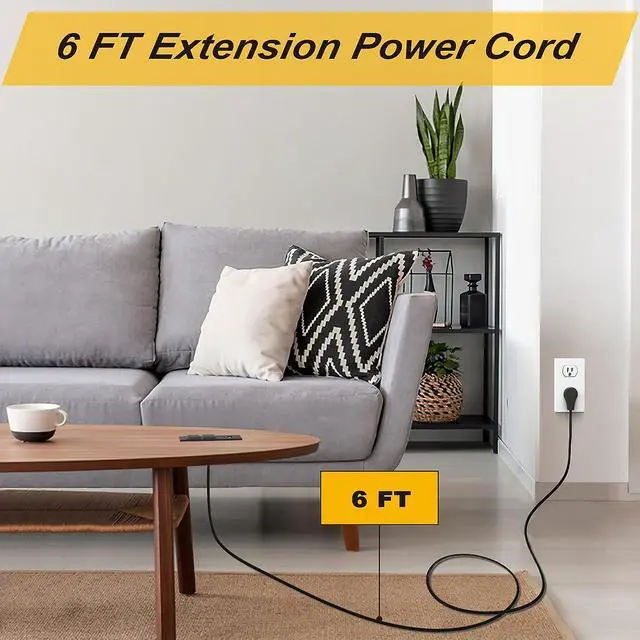 Alt view image 5 of 7 - Recessed Power Strip USB C PD 20W, Recessed Outlet with USB Ports, Flat Plug Desk Power Strip for Sofa Drawer Cabinet Nightstand, 6 FT Extension Cord Conference Table Power Hub