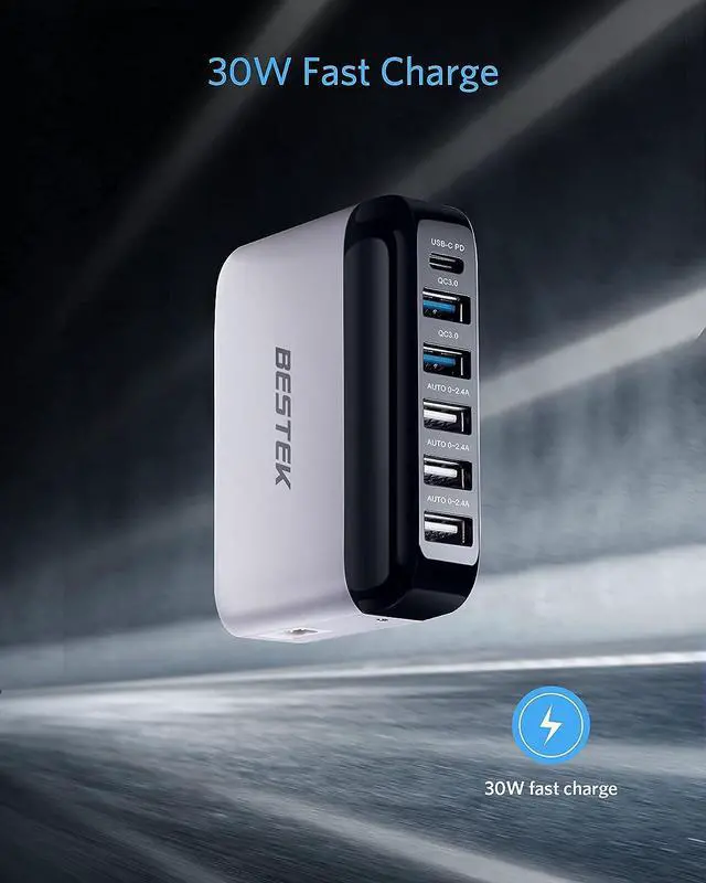 Alt view image 3 of 7 - Car USB Charger Fast Charge 86W 9A Quick Charge 3.0 & USB-C PD Car Charger Adapter with Smart Identification for Cell Phones, Tablets and Other USB Devices