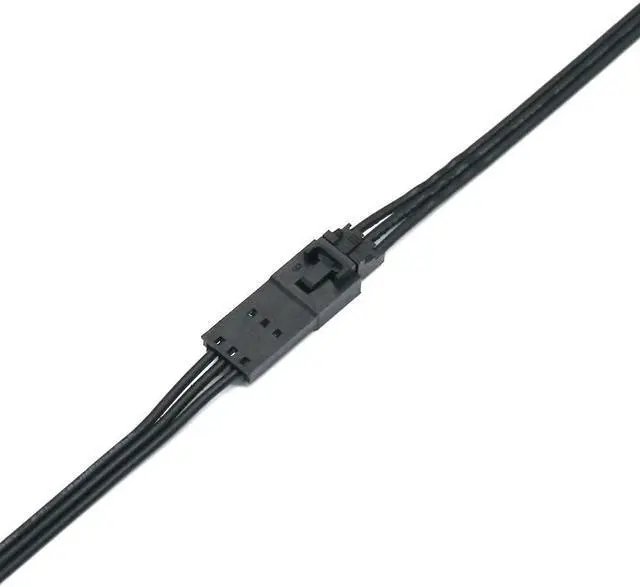 Alt view image 2 of 2 - Angitu 50cm for Corsair RGB Fan Hub Lighting Node Commander Extension Cable HD LL120 140 QL 3Pin to 4Pin Converter Adapter Cables (3P Extension)