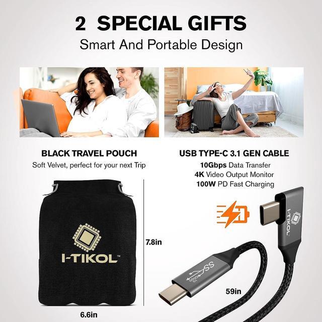Alt view image 4 of 7 - 200W USB C Charger - LCD Display USB C Charger Block - Desktop 5-Port GaN Charger 3 USB-C 2 USB-A - Powered USB Hub Charging Station for Multiple Devices with AC Adapter for MacBook iPad iPhone Laptop
