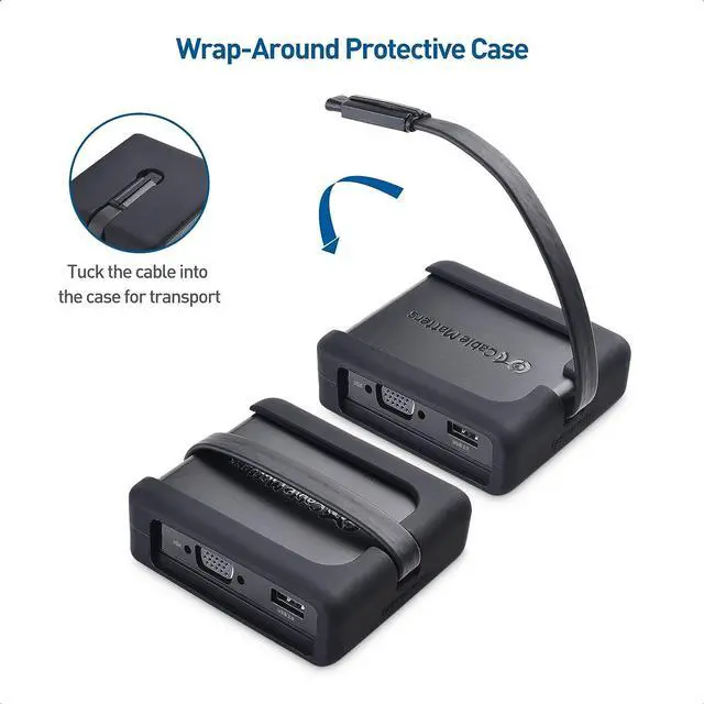 Alt view image 6 of 7 - Cable Matters USB C Hub with HDMI, DisplayPort, VGA, USB 2.0, Fast Ethernet, 60W Charging - Thunderbolt 4 / USB4 / Thunderbolt 3 Port Compatible with MacBook Pro, Dell XPS, HP Spectre x360 and More