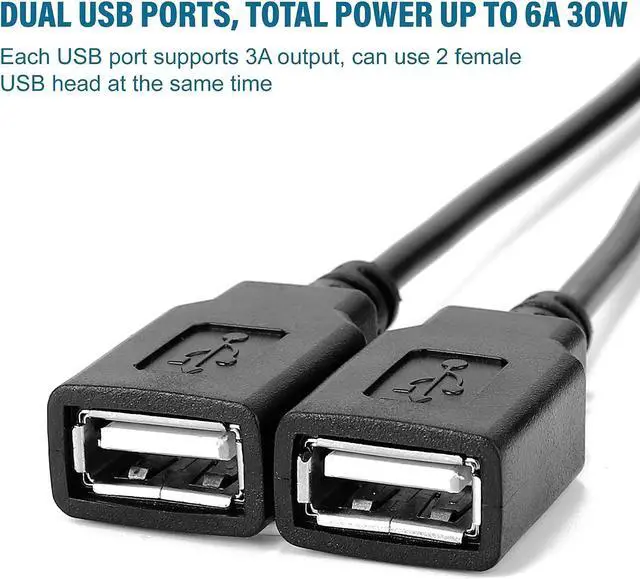 Alt view image 2 of 6 - DC Converter 12V 24V to 5V 6A 30W Dual USB Female DC DC Buck Converter Power Adapter Step Down Module